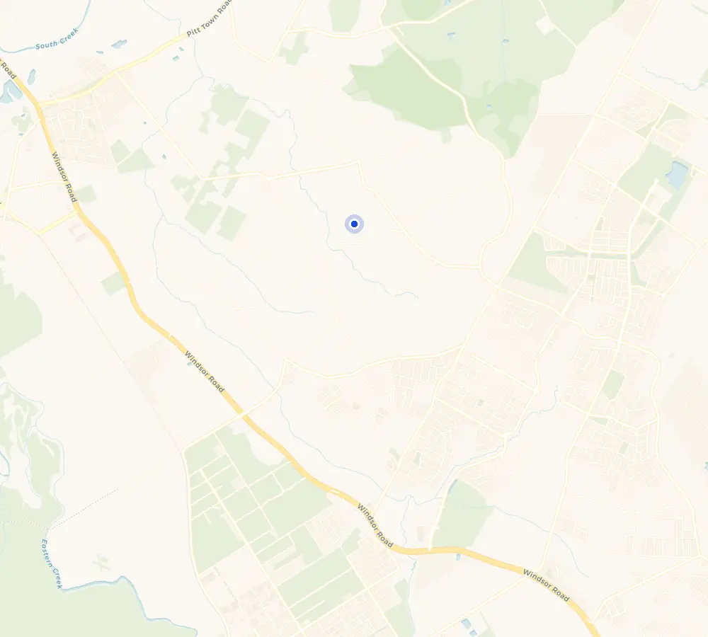 Map of the Oakville service area and the surrounding Hills District, showing Oakville and the nearby streets we cover.