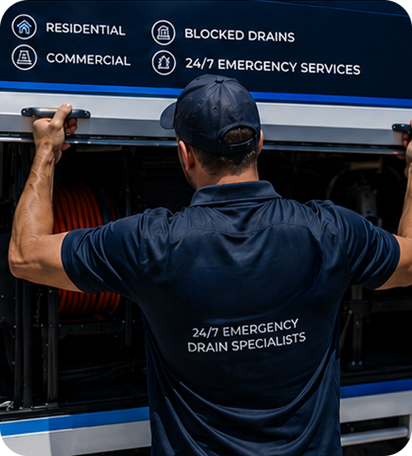 Licensed blocked drain plumber servicing a Oakville home